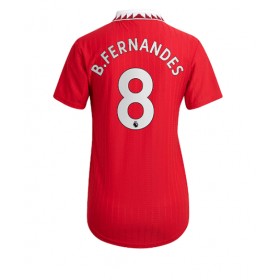 Damen Fußballbekleidung Manchester United Bruno Fernandes #8 Heimtrikot 2022-23 Kurzarm